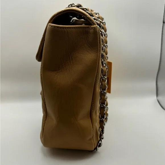 Valentino Tan Quilted Shoulder Bag - Picture 3 of 10